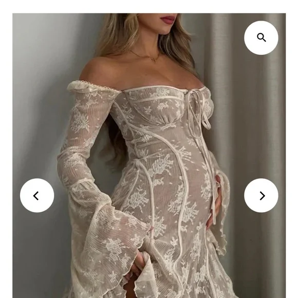 chinese dress ladies Already Know Lace Maxi Dress